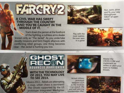 Xbox 360 - Far Cry 2 + Tom Clancy's Ghost Recon Advanced Warfighter (Double Pack)