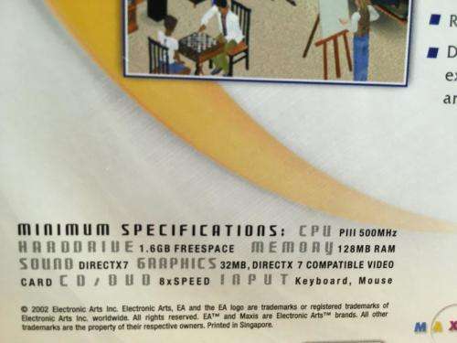 PC - The Sims Deluxe Edition  - Main Game +
