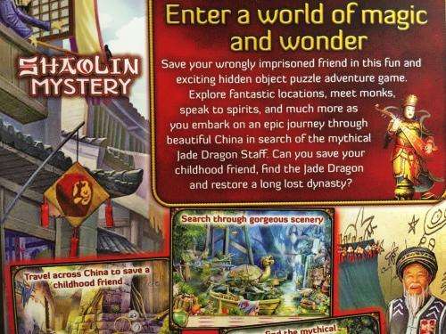 PC - Shaolin Mystery - Tale of the Dragon Staff - Hidden Object Game