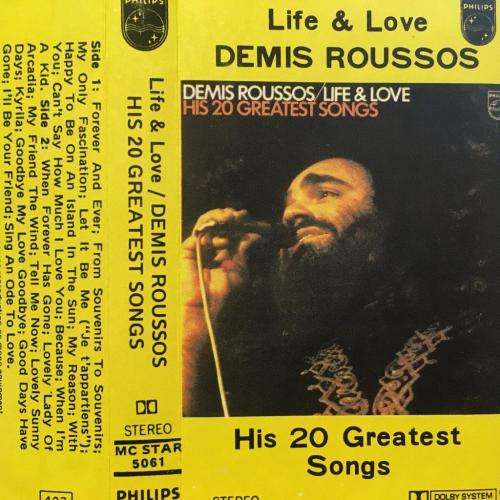 Cassette - Demis Roussos - Life & Love His 20 Greatest Songs