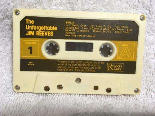 Cassette - Jim Reeves - The Unforgettable Cassette 1  (Cassette & Case No Inlay)