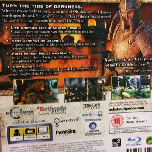 PS3 - The Elder Scrolls IV: Oblivion