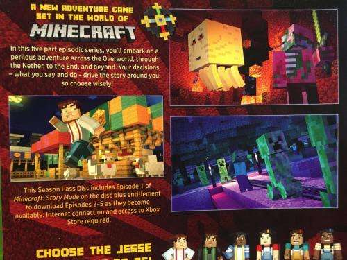Xbox 360 - Minecraft Story Mode A Telltale Games Series Season Pass Disc
