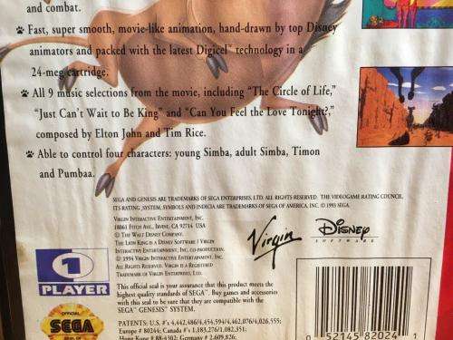 SEGA Genesis - The Lion King