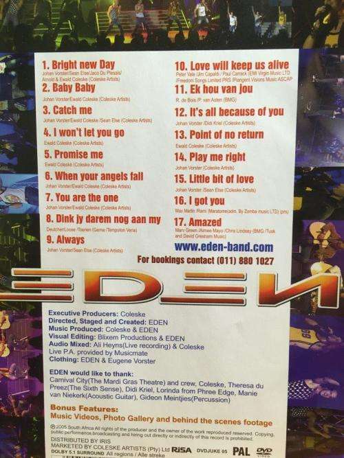 DVD - Eden Live At The Mardi Gras