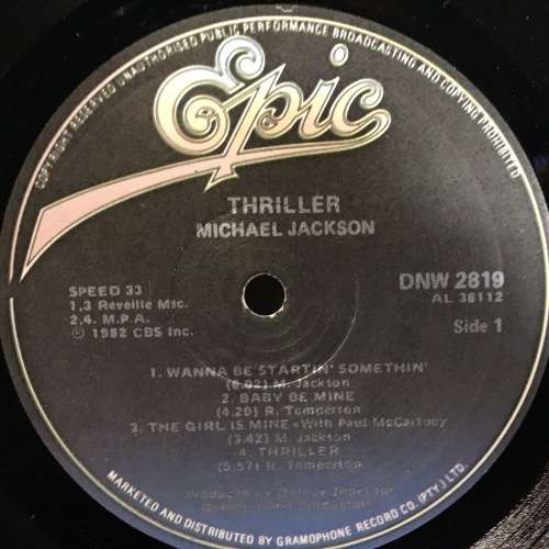 LP - Michael Jackson - Thriller