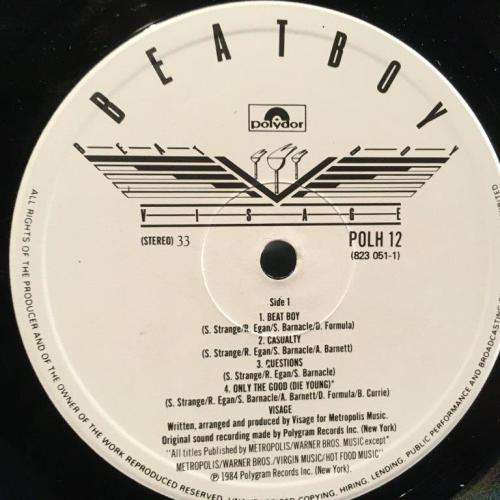 LP - Visage - Beat Boy (POLH 12)