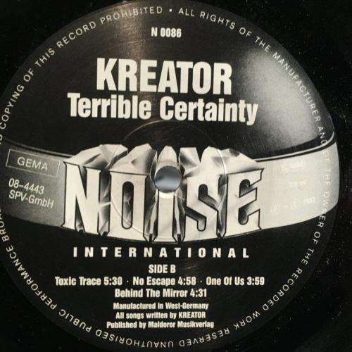 LP - Kreator - Terrible Certainty (N0086)