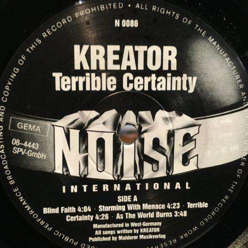 LP - Kreator - Terrible Certainty (N0086)