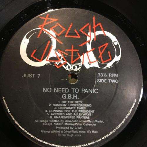 LP - G.B.H. - No Need To Panic (Just 7)