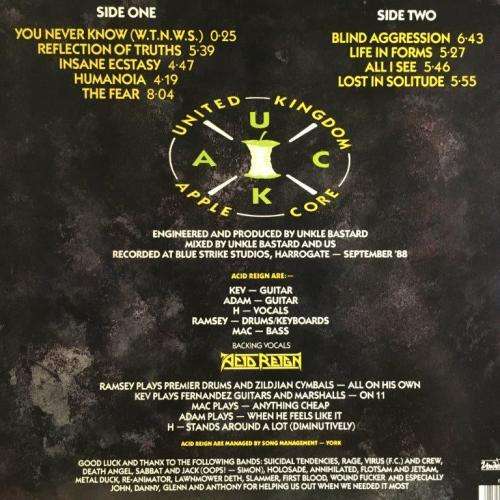LP - Acid Reign - The Fear (FLAG 31)
