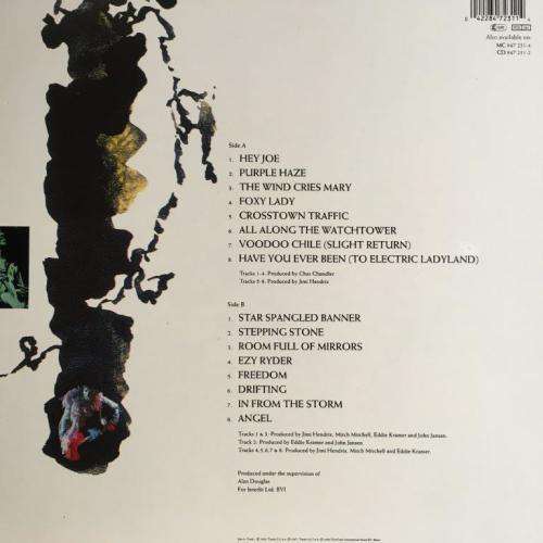 LP - Jimi Hendrix - Cornerstones  1967 - 1970 ( 847 231-1)