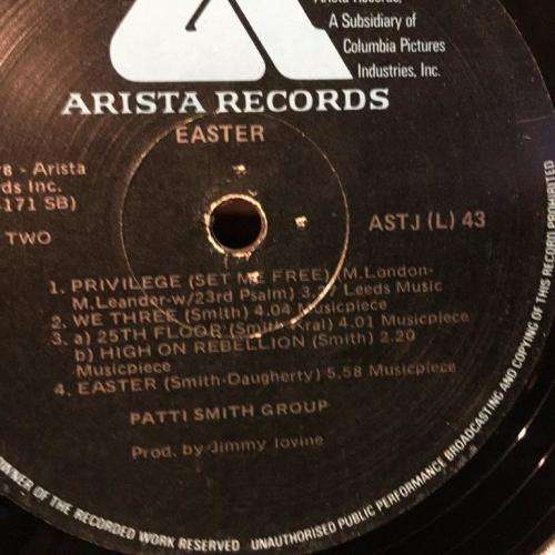 LP - Patti Smith Group - Easter (ASTJ(L)43)