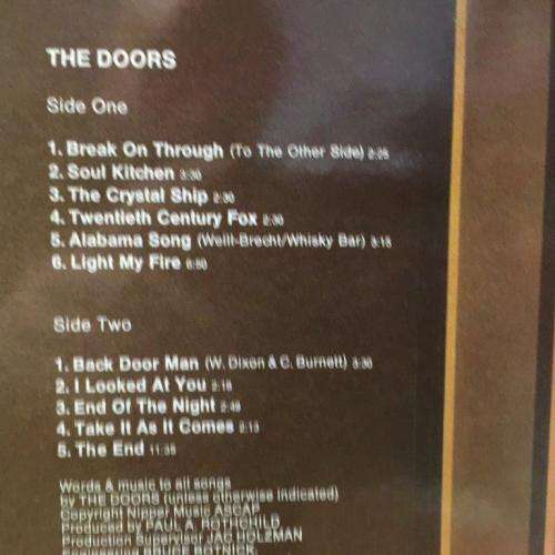 LP - The Doors - 2 Originals of (The Doors & Strange Days) (ELK 62013)