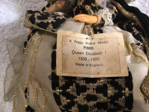 Vintage Peggy Nesbit Queen Elizabeth I P/600 + other Peggy Nesbit doll