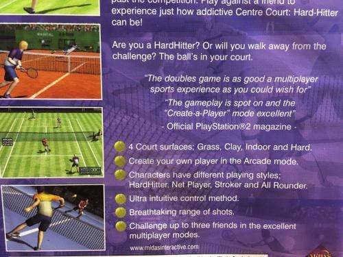 PS2 - Centre Court Hard Hitter