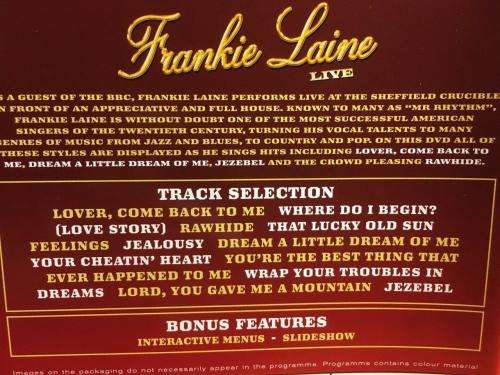 DVD - Frankie Laine - Live