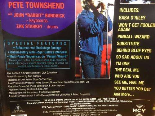 DVD - The Who & Special Guests Live At The Royal Albert Hall (2dvd)