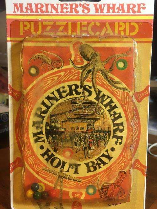 Vintage Puzzle Card Post Card - Mariners Wharf Hout Bay