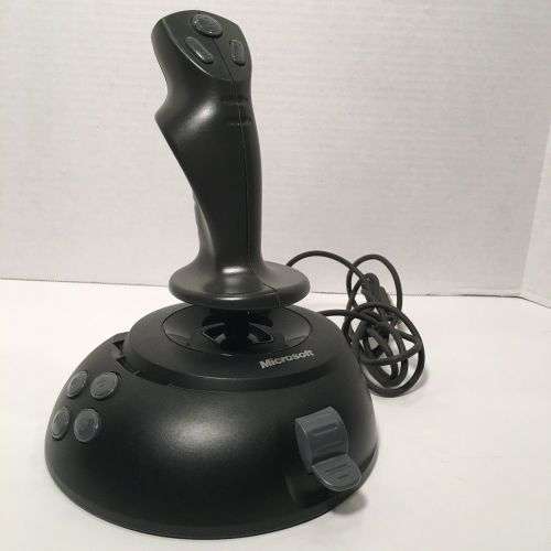 Microsoft Sidewinder PC USB Computer Joystick X08-59073 Flight SIM Controller
