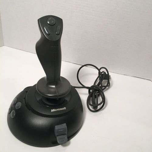 Microsoft Sidewinder PC USB Computer Joystick X08-59073 Flight SIM Controller