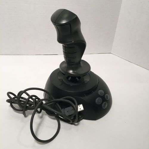 Microsoft Sidewinder PC USB Computer Joystick X08-59073 Flight SIM Controller