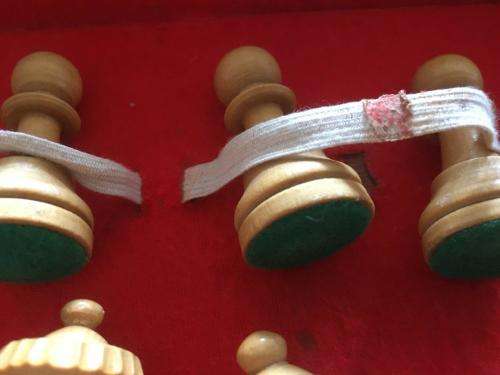Vintage Wooden Chess set In A Wooden Carry Case - See description
