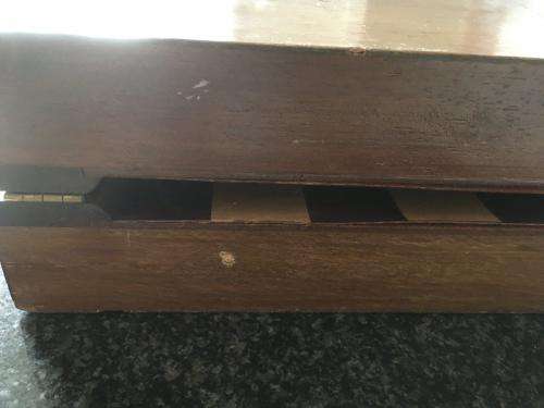 Vintage Wooden Chess set In A Wooden Carry Case - See description