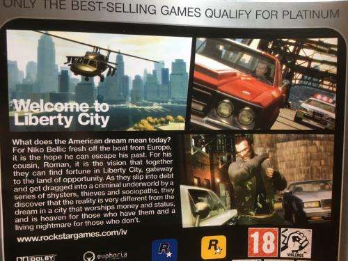 PS3 - Grand Theft Auto IV - Platinum