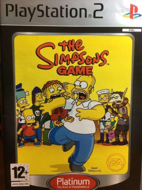 PS2 - The Simpsons Game - Platinum