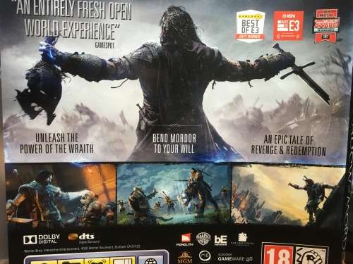 PS3 - Middle Earth Shadow of Mordor