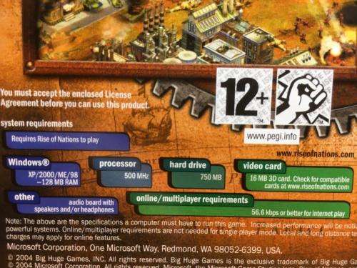 PC - Rise of Nations Thrones and Patriots add on -