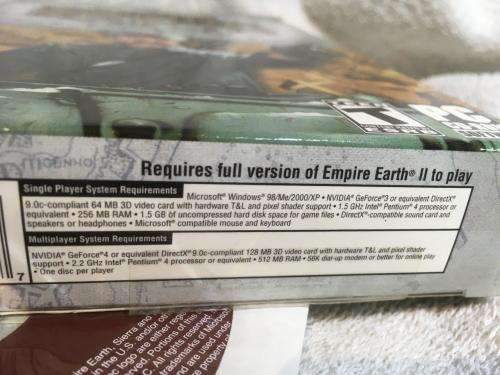 PC - Empire Earth II The Art of Supremacy Expansion Pack (Boxed)