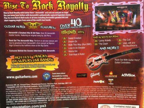 PS3 - Guitar Hero Aerosmith