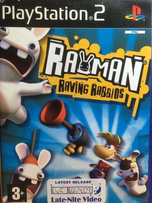 PS2 - Rayman Raving Rabbids - (Ex Late Night Video)