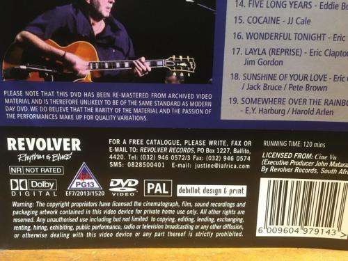 DVD - Eric Clapton - Reptile Album Tour Live at Budokan Japan 2001