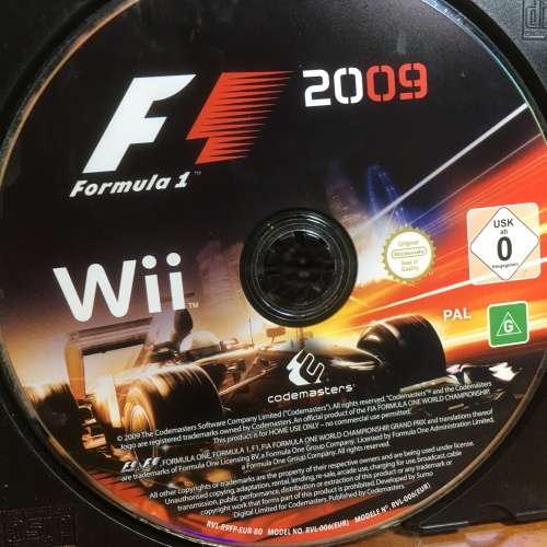 Wii - F1 2009 Formula One (Disc Only)