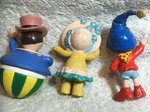 Vintage Rubber Noddy & 3 Friends - Released by Wimpy +- 6.5cm