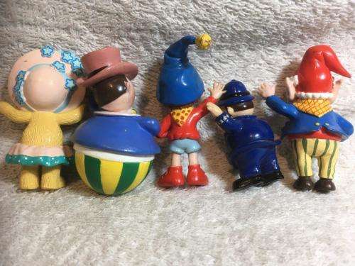 Vintage Rubber Noddy & 4 Friends - Released by Wimpy +- 6.5cm