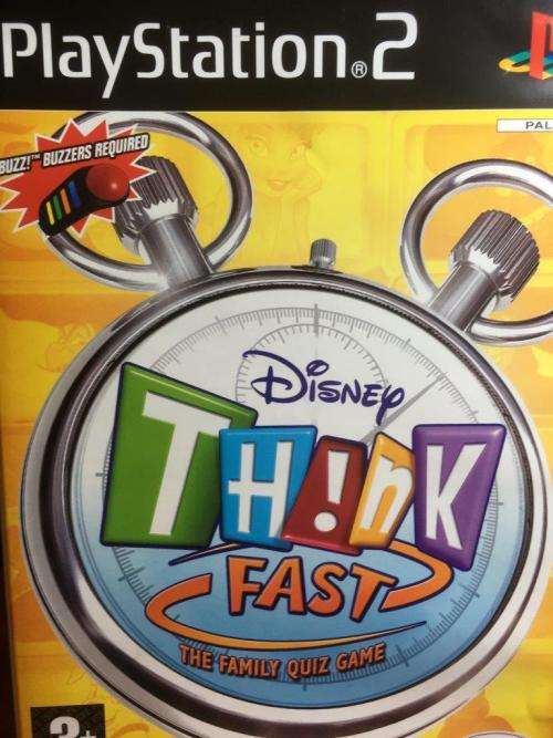 PS2 - Disney Think Fast - Needs BUZZ controllers