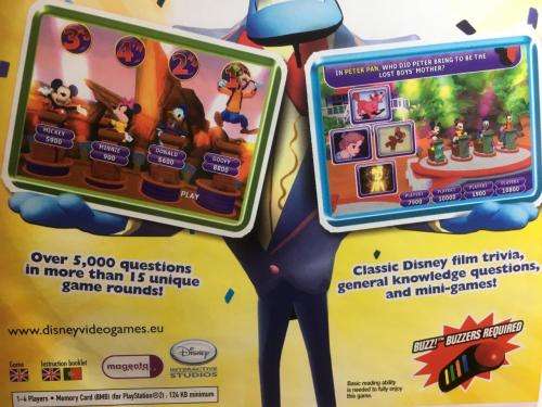 PS2 - Disney Think Fast - Needs BUZZ controllers