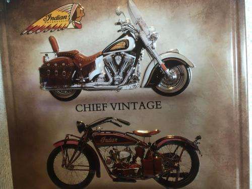Indian Motorcycles Tin Plate Sign