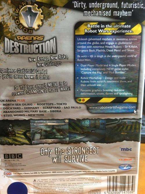 PS2 - Robot Wars - Arenas of Destruction