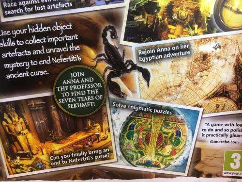 PC - Curse of the Pharaoh Tears of Sekhmet - Hidden object Game