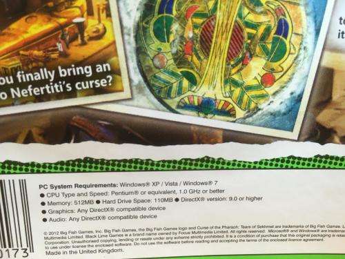 PC - Curse of the Pharaoh Tears of Sekhmet - Hidden object Game