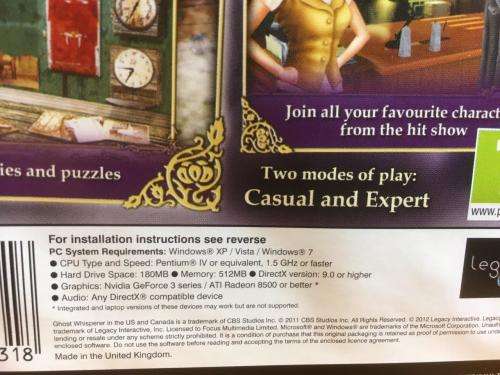 PC - Ghost Whisperer - Hidden object Game