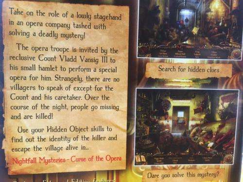 PC - Nightfall Mysteries Curse of The Cobra - Hidden object Game