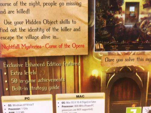 PC - Nightfall Mysteries Curse of The Cobra - Hidden object Game