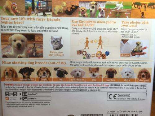 Nintendo 3DS - Nintendogs and Cats - Golden Retriever and New Friends