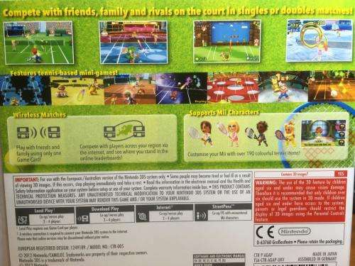 Nintendo 3DS - Mario Tennis Open